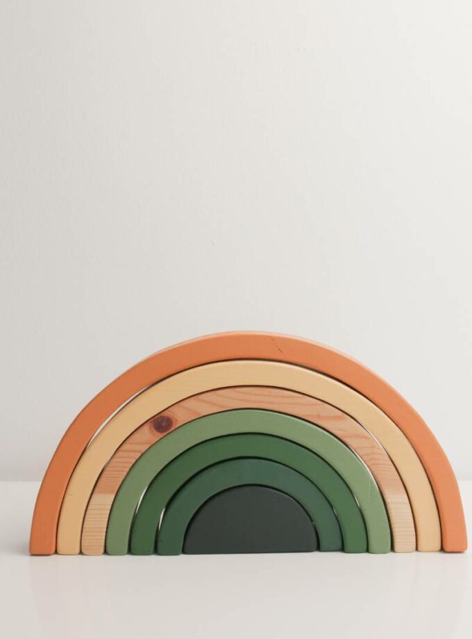ARC-EN-CIEL EN BOIS COULEURS (7 PIECES)