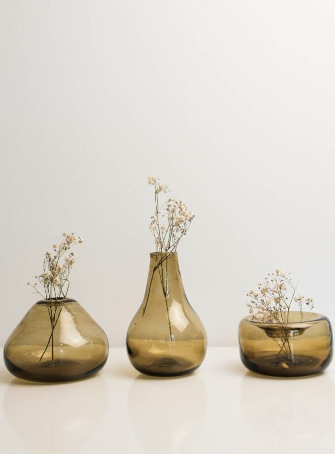 TRIO MINI VASE VERRE SOUFFLÉ
