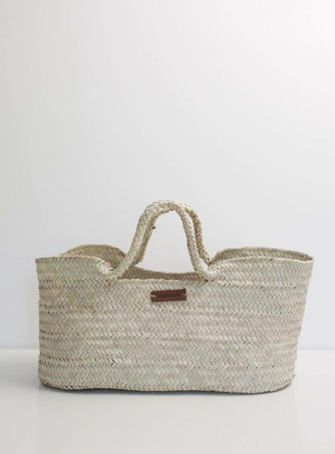 PANIER DE COURSES EN FEUILLES DE PALME