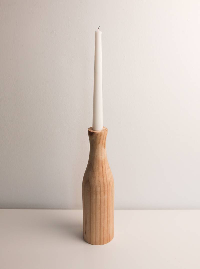 BOUGEOIR EN BOIS DE PIN – Image 9