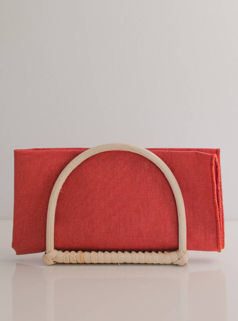 PORTE SERVIETTE DE TABLE EN ROTIN – Image 2